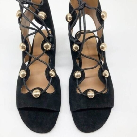 REBECCA MINKOFF Kyla Black Ghillie Sandal  - Picture 3 of 7